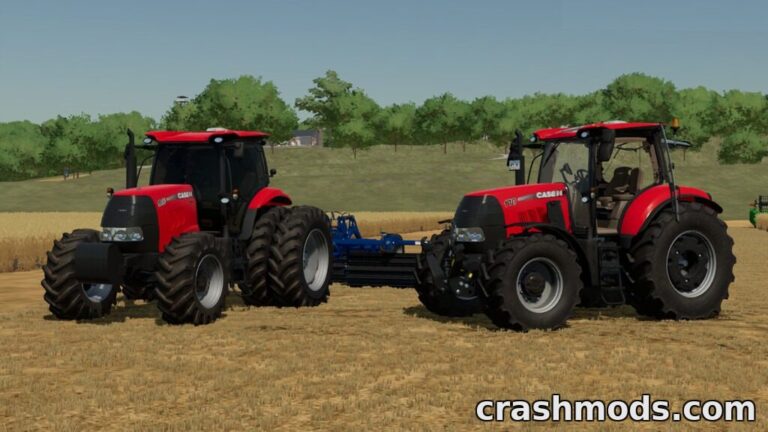 Two Case IH Puma tractors, one configured for 140 HP and the other for 185 HP, parked in a field setting.