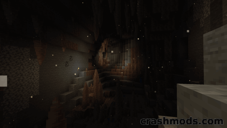 Cave Dust – Floating Ash Particles for Caves and Mineshafts Minecraft mod screenshot