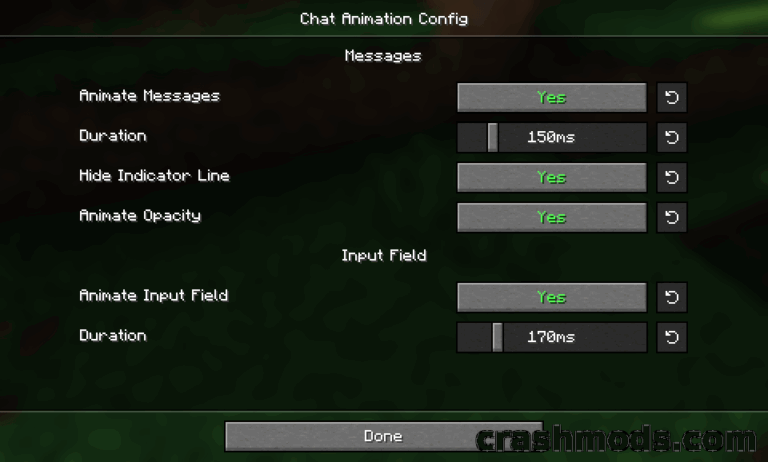 Chat Animation – Smooth Chat Message Animations Minecraft mod screenshot