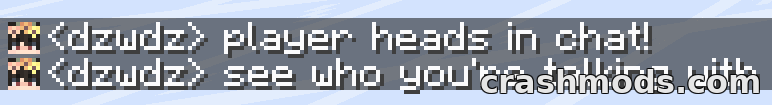 Chat Heads – Player Head Avatars Next to Every Chat Message – screenshot 2