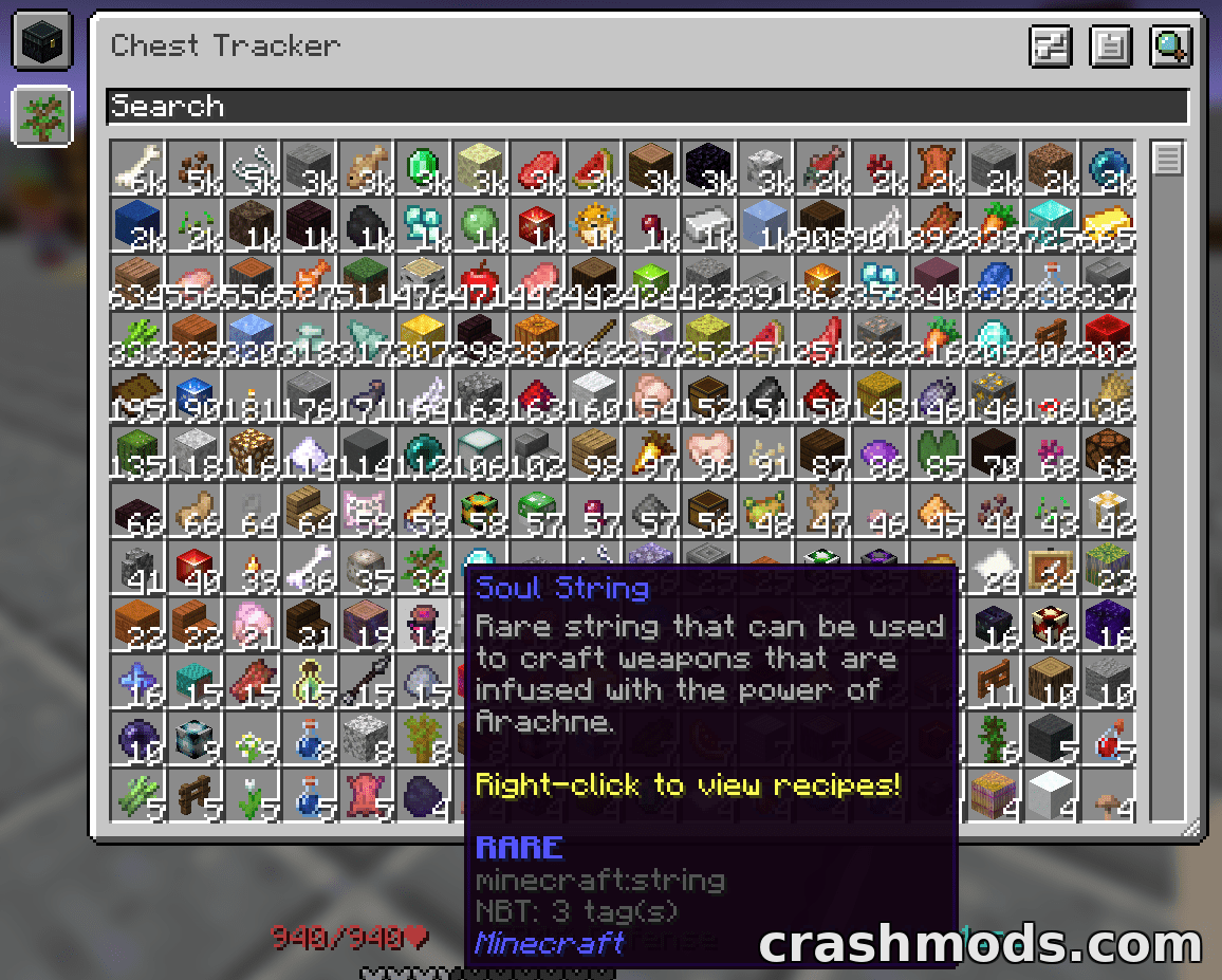 Chest Tracker – Client-Side Container Memory and Item Search – screenshot 6