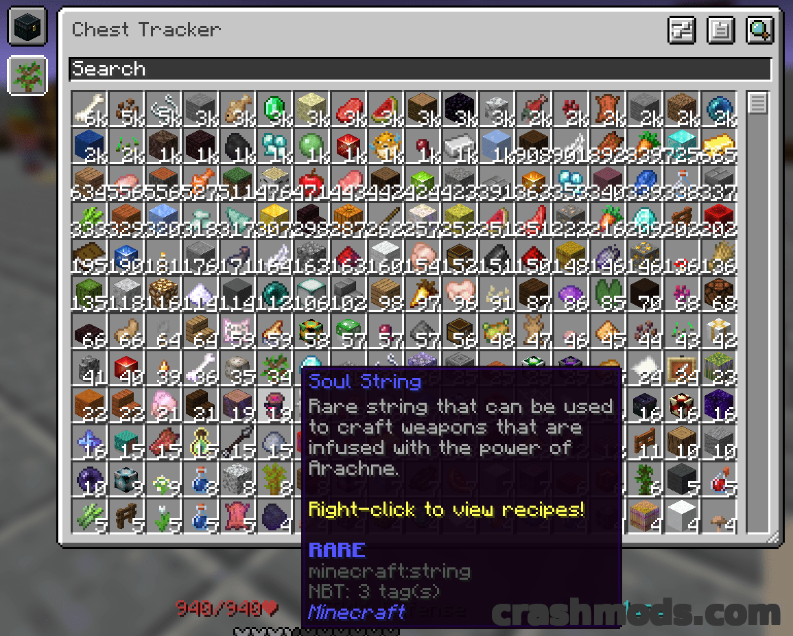 Chest Tracker (Unofficial Port) – Client-Side Item Search Across Your Containers – screenshot 6