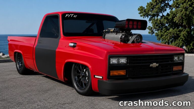 Chevrolet C10 86 – Drag Build with Five Configurations BeamNG.drive mod screenshot