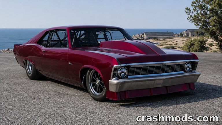 Chevrolet Nova 1969 – Drag Racer with 3 Configurations BeamNG.drive mod screenshot