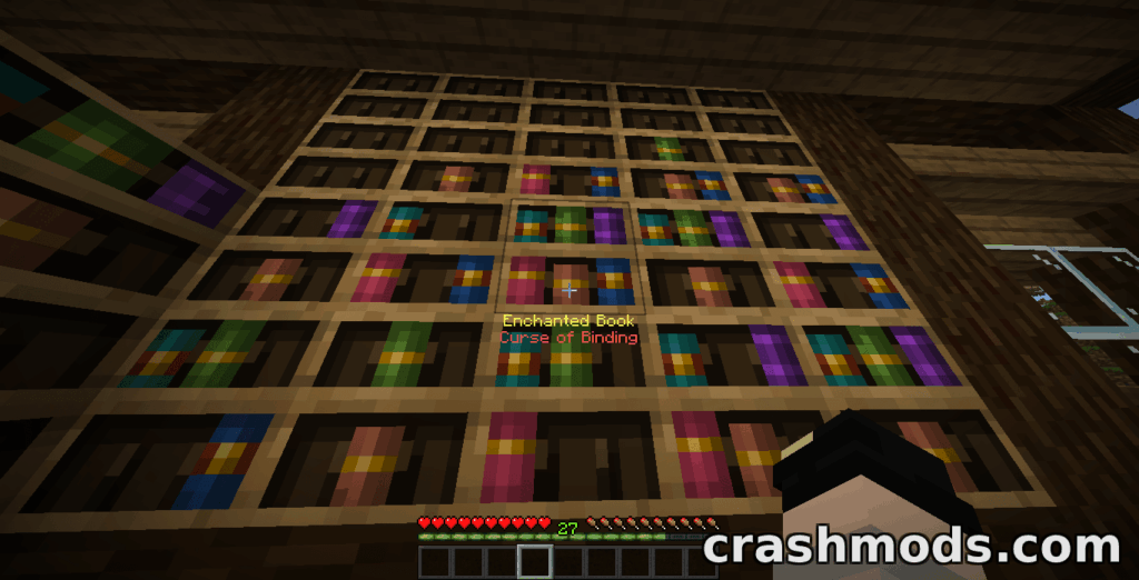 Chiseled Bookshelf Visualizer – See Bookshelf Contents at a Glance Minecraft mod screenshot