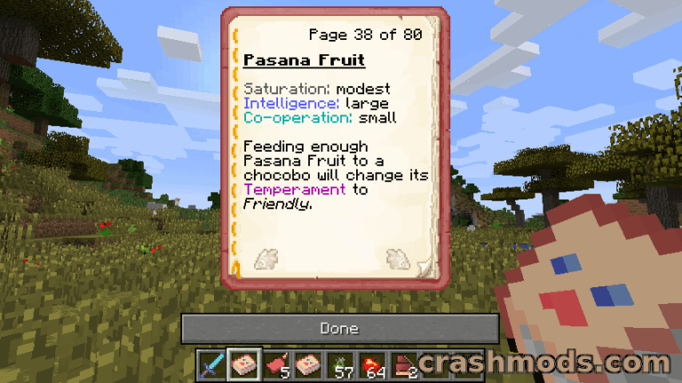 ChocoCraft Plus – Breedable Chocobo Mounts with Stats and Rare Breeds Minecraft mod screenshot