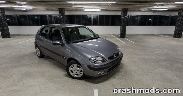 Citroen Saxo MK2 – UK Edition with Working Dashboard BeamNG.drive mod screenshot