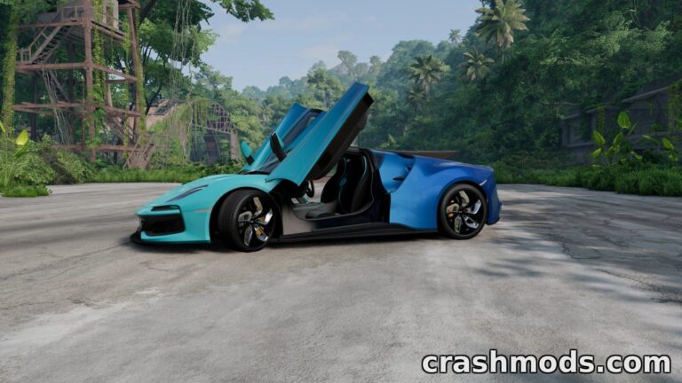 Civetta Scintilla Tailfin – Carbon Fiber Hardtop Parts BeamNG.drive mod screenshot