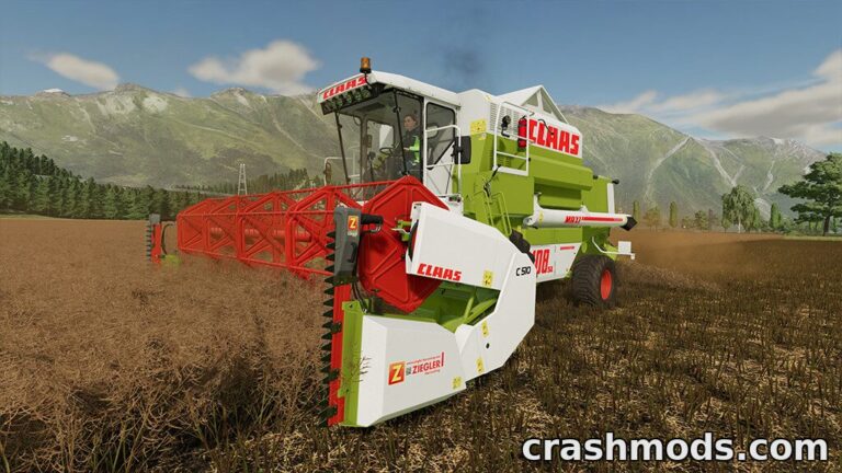 Claas Dominator 108 SL Maxi – 221 HP Combine Farming Simulator 22 mod screenshot