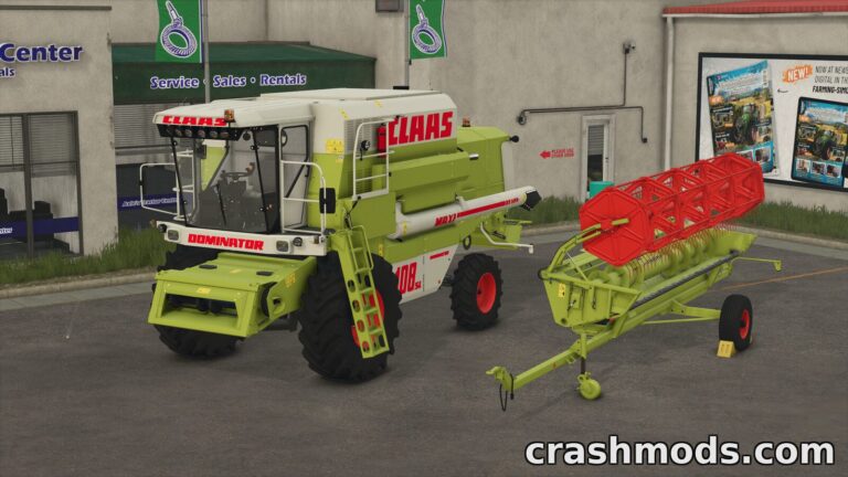 CLAAS Dominator 108 – 221 hp Combine with C510 Header Farming Simulator 25 mod screenshot