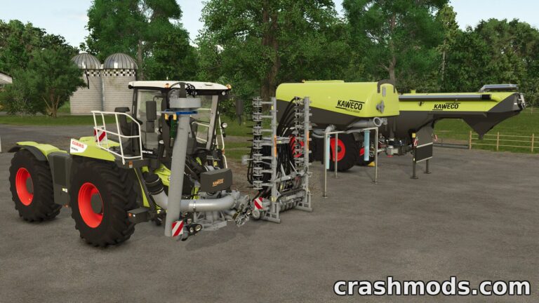 CLAAS XERION SADDLE TRAC Pack – 462 hp Tractor and Kaweco Slurry Set Farming Simulator 25 mod screenshot