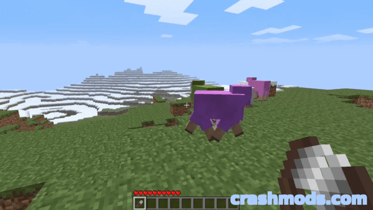 Colorful Spawning Sheep – Equal Spawn Rates for All 16 Wool Colors Minecraft mod screenshot