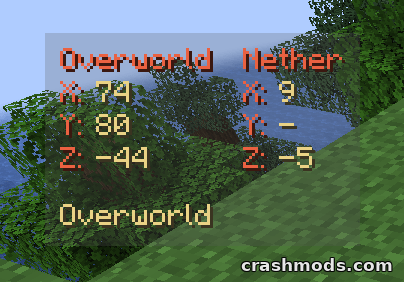 Coordinates Display – Configurable Coordinate HUD with Position Marking – screenshot 3