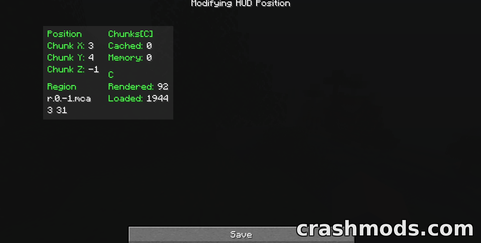 Coordinates Display – Configurable Coordinate HUD with Position Marking – screenshot 5