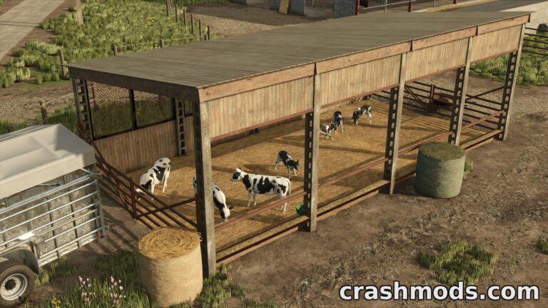Cow Shed – Cattle Barns for 20 or 40 Cows Farming Simulator 25 mod screenshot