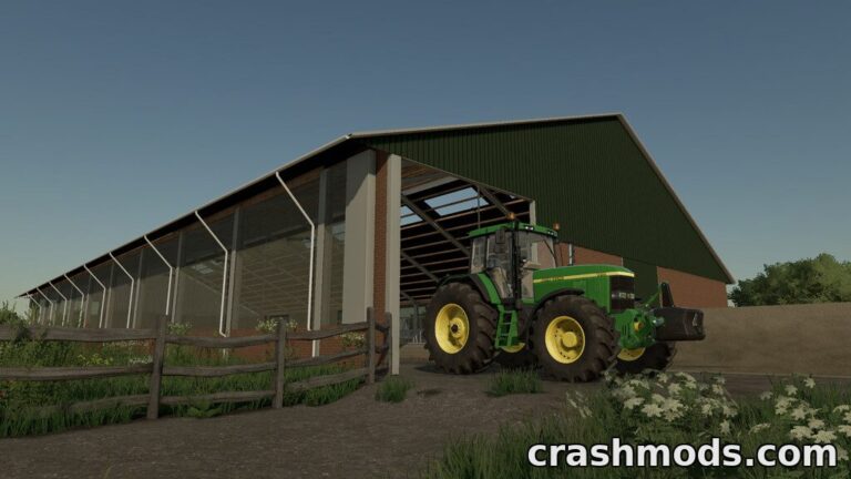 Cowshed 3+0 – Free-Stall Barn for 80 Cows Farming Simulator 22 mod screenshot