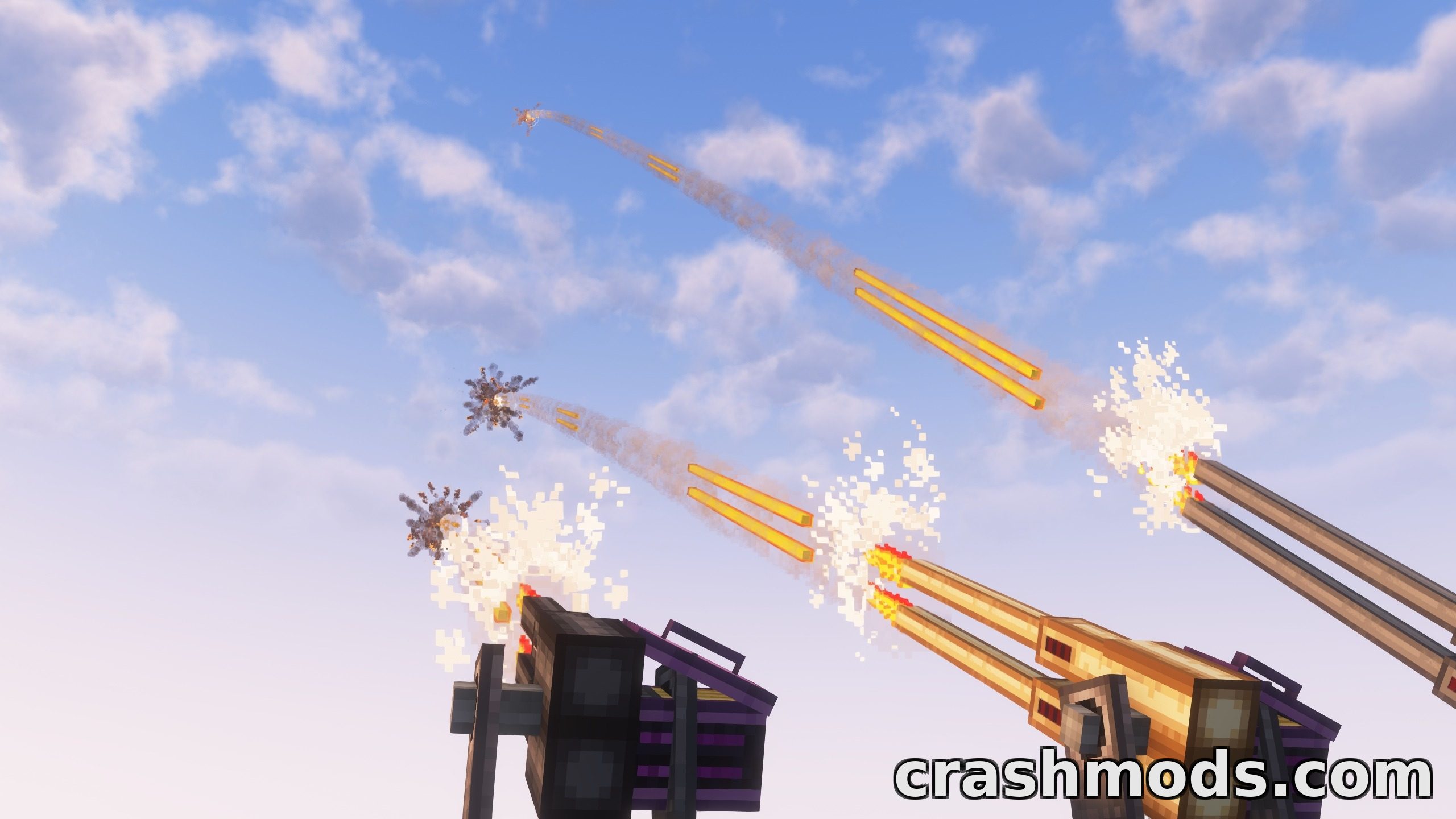 Create Big Cannons: Advanced Technologies – Autocannons Rocket Pods and 110 New Cannon Blocks – screenshot 2