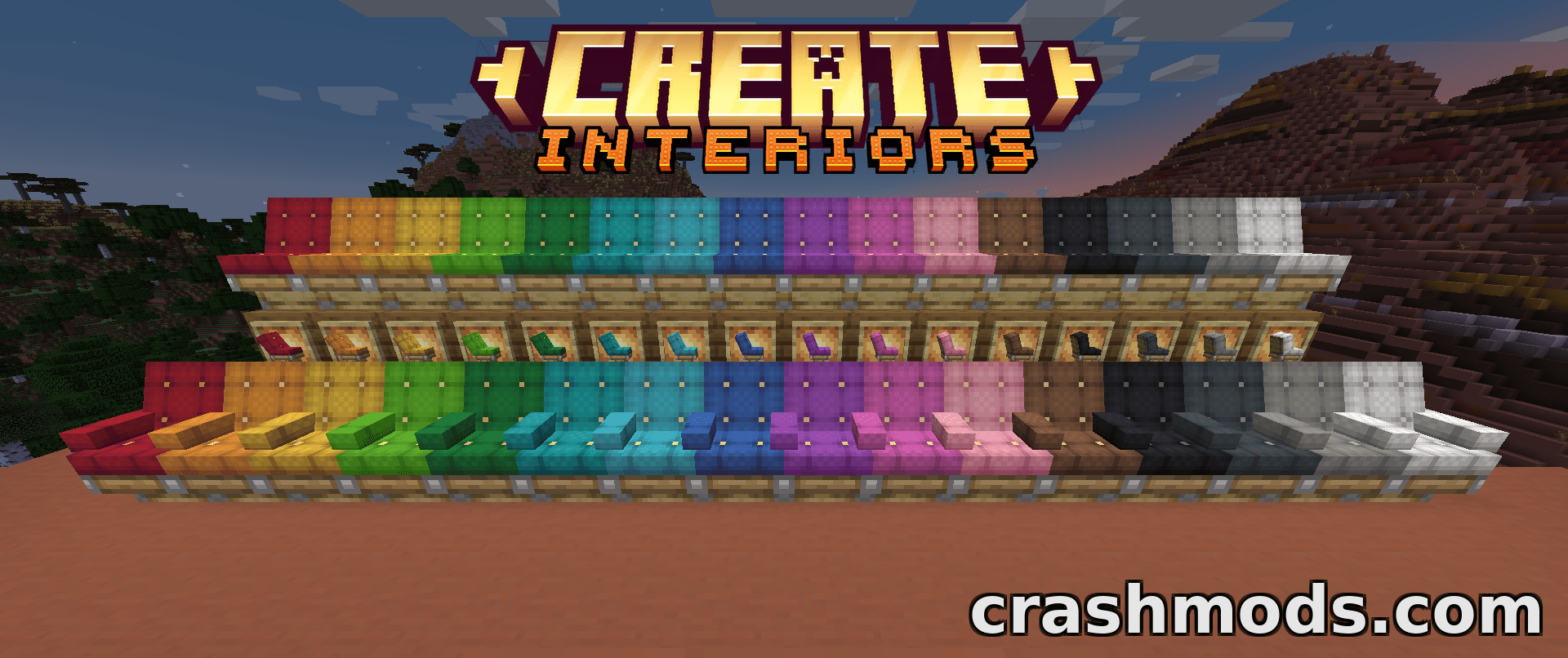 Create: Interiors – Dyed Chairs, Kelp Seats and Seatwood Planks – screenshot 6
