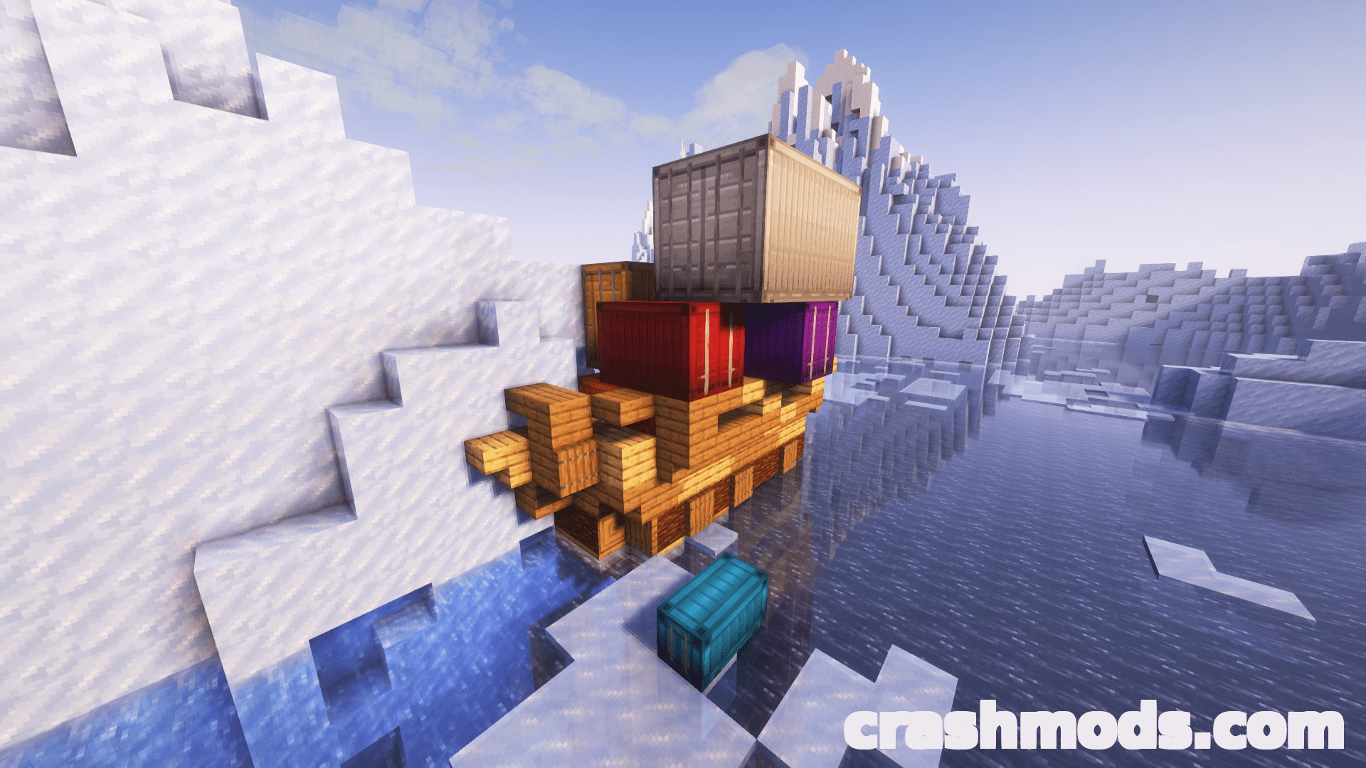 Create: Vibrant Vaults – Colored Item Vaults and Shipping Containers – screenshot 4
