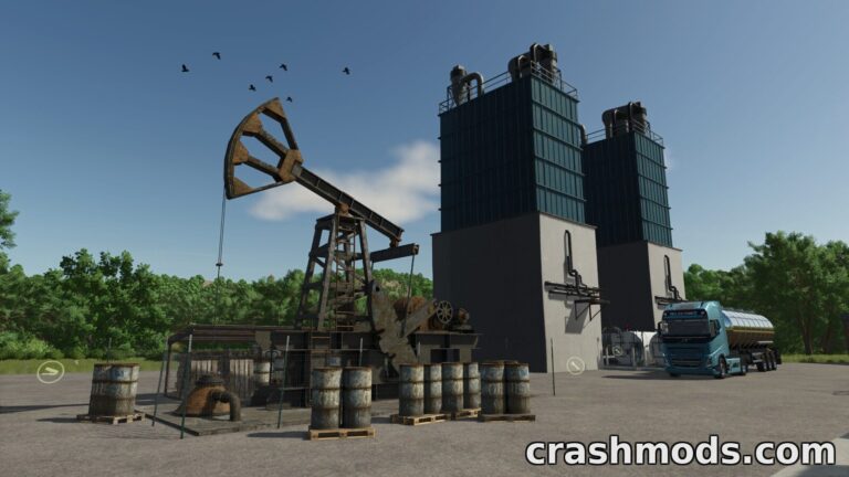 Crude Oil Production – Oil Wells Refineries and Sales Farming Simulator 25 mod screenshot