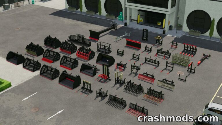 CSZ Pack – Buckets, Forks and Loader Attachments Farming Simulator 22 mod screenshot