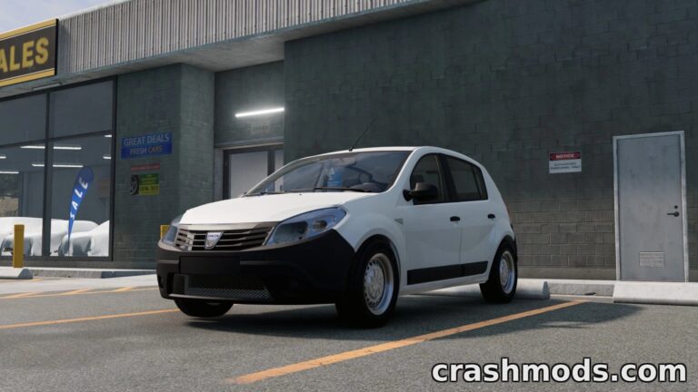 Dacia Sandero B90 – Higher Quality Model with LPG Option BeamNG.drive mod screenshot