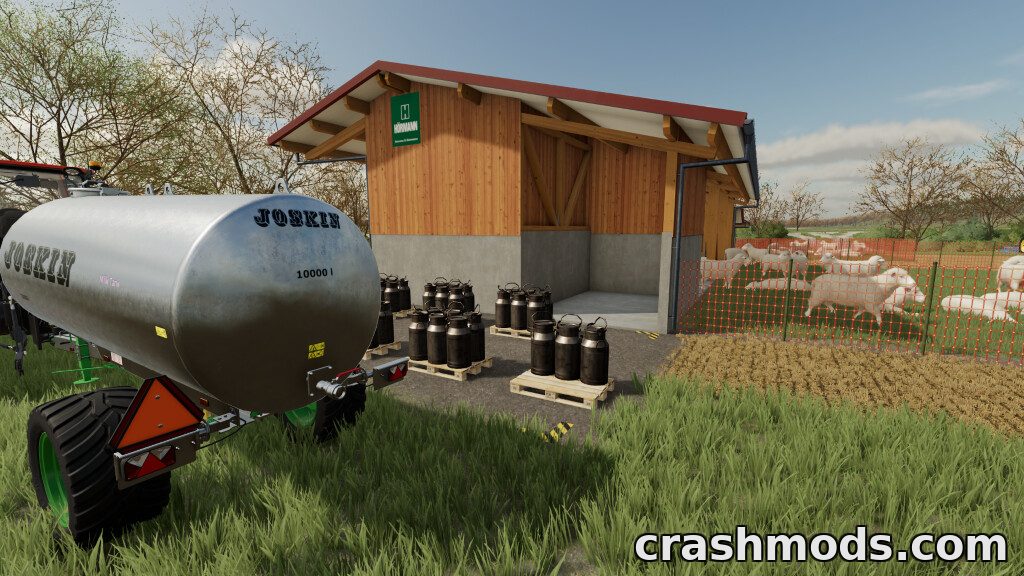 Dairy Sheep Pack – Sheep Milk Pens and Cheese Factory Farming Simulator 22 mod screenshot