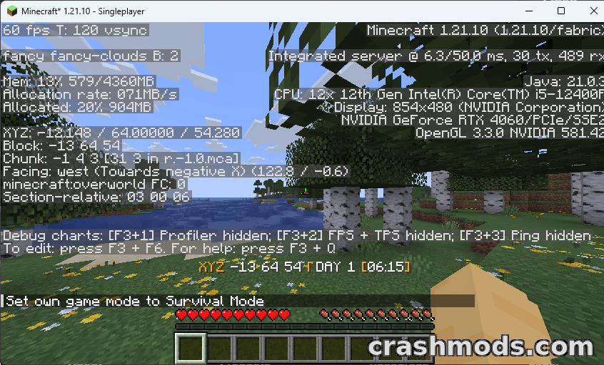 Day Counter (Original) – Live In-Game Day Tracker Above the Hotbar – screenshot 2