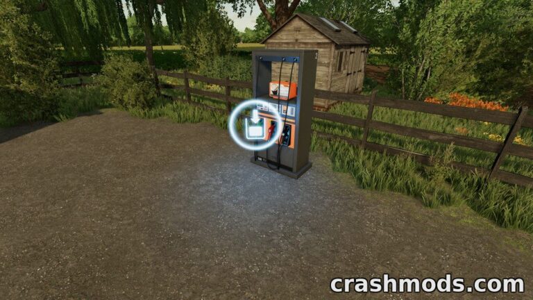 A placeable fuel purchase point for Farming Simulator 22, featuring a modern diesel buy station in a rural setting.