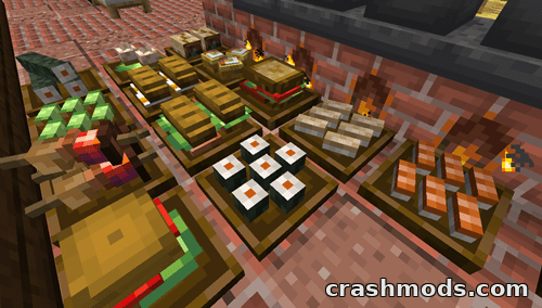 Display Delight – Placeable 3D Foods and Craftable Food Plates Minecraft mod screenshot