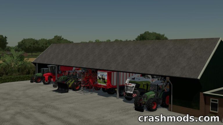 Dutch Contractor Shed – Machine Shed with Workshop Farming Simulator 22 mod screenshot