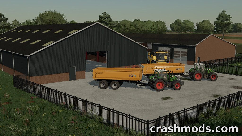 Dutch Shed Pack – Machine Shed, Workshop Shed and Modern Shed Farming Simulator 22 mod screenshot