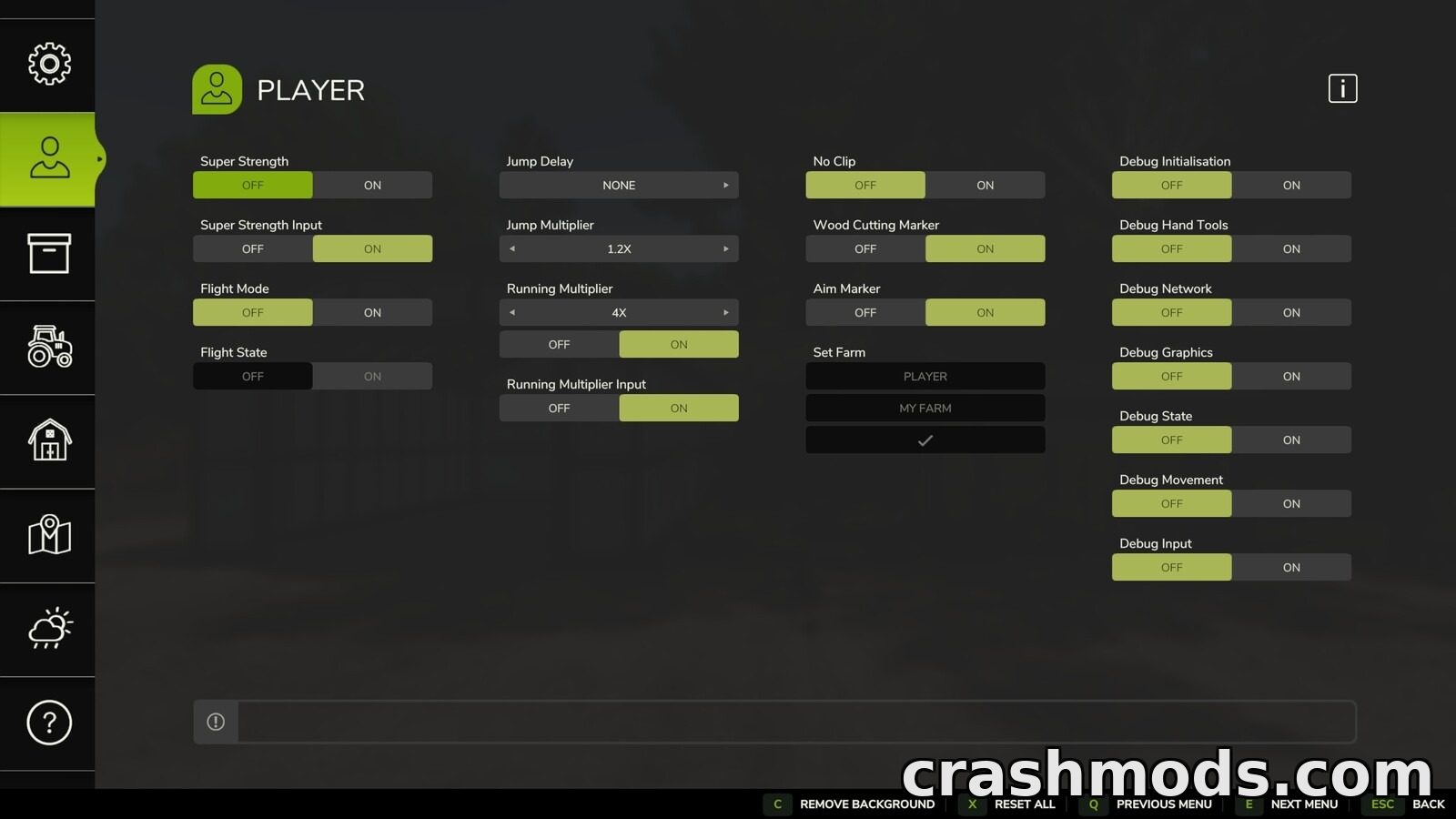 Easy Development Controls – Testing and Debug Menu – screenshot 2