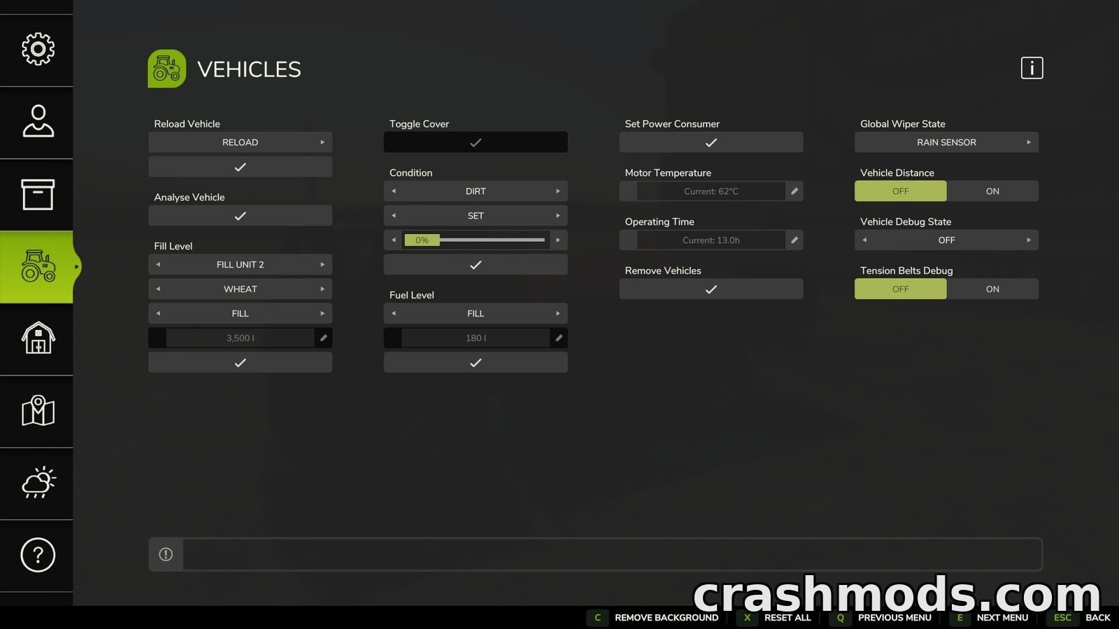 Easy Development Controls – Testing and Debug Menu – screenshot 4