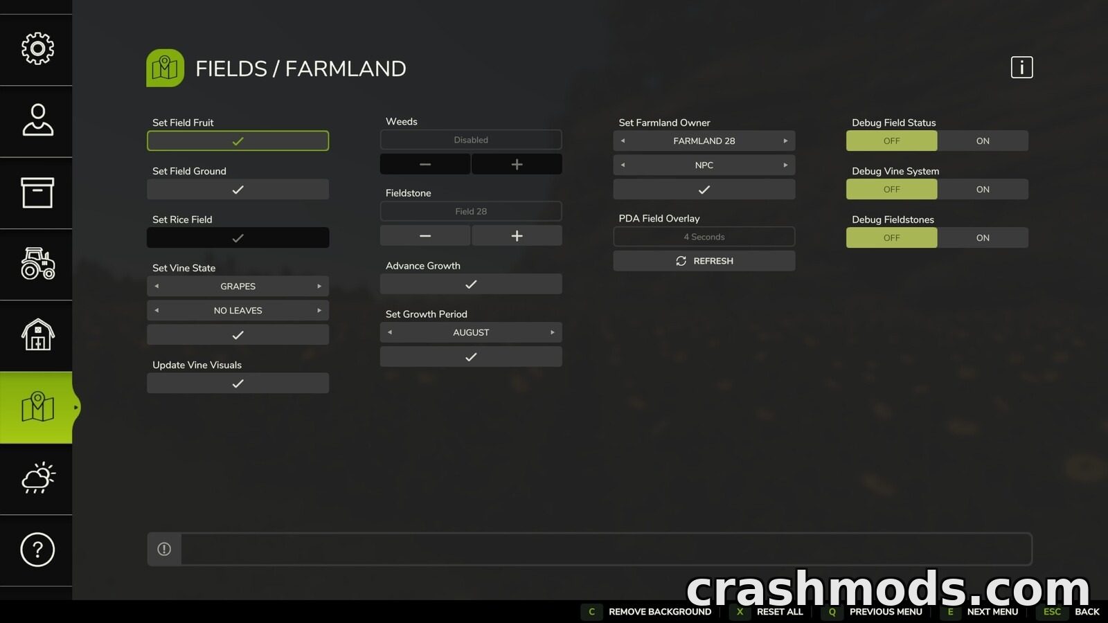 Easy Development Controls – Testing and Debug Menu – screenshot 5