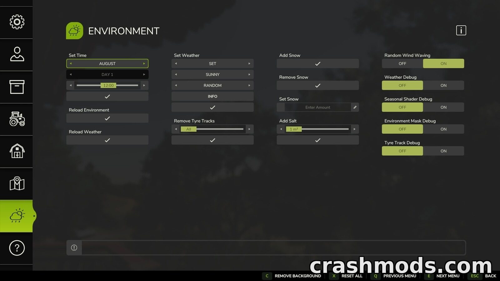 Easy Development Controls – Testing and Debug Menu – screenshot 6