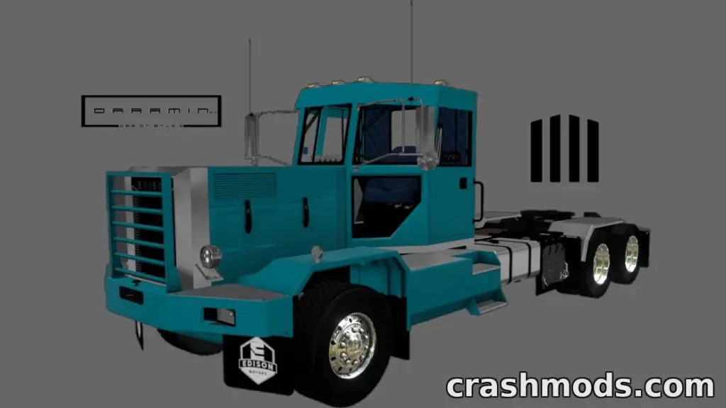 Edison L Series – L500 and L750 Daycab Logging Truck American Truck Simulator mod screenshot