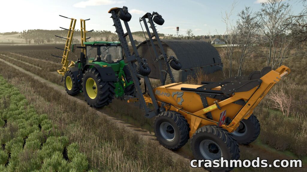 ELHO Scorpio 710 Stone Picker – 9.5 m Working Width Farming Simulator 25 mod screenshot