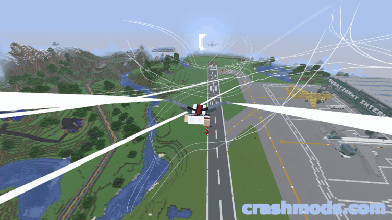 Elytra Contrails Mod – Accurate Configurable Flight Trails Minecraft mod screenshot