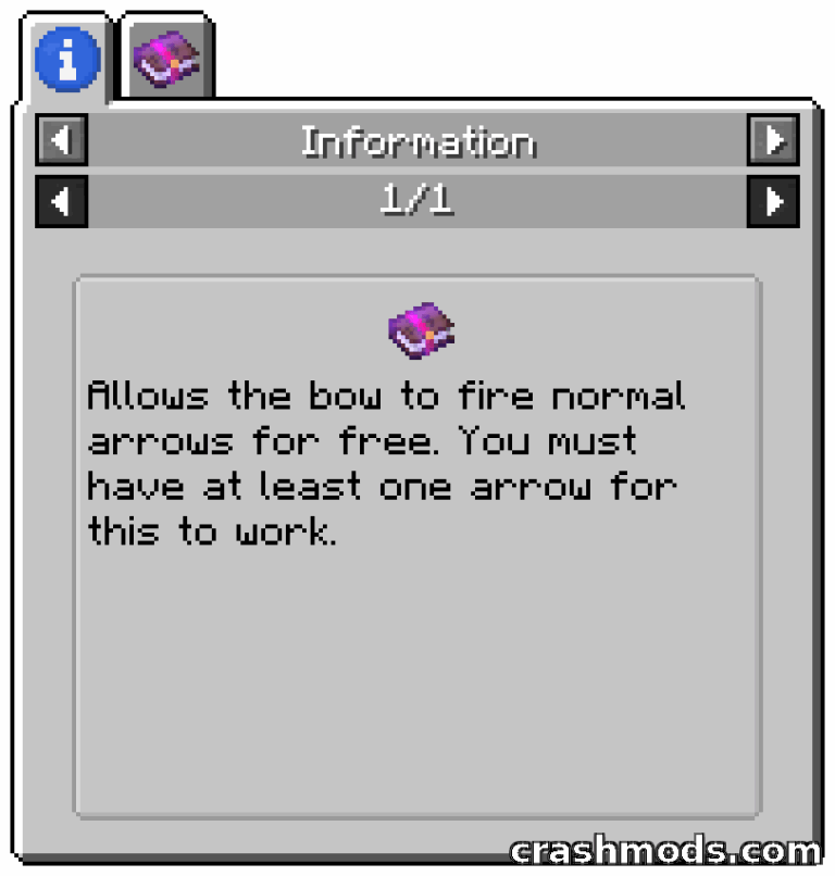 Enchantment Descriptions – Enchanted Book Tooltips That Explain Each Enchantment Minecraft mod screenshot