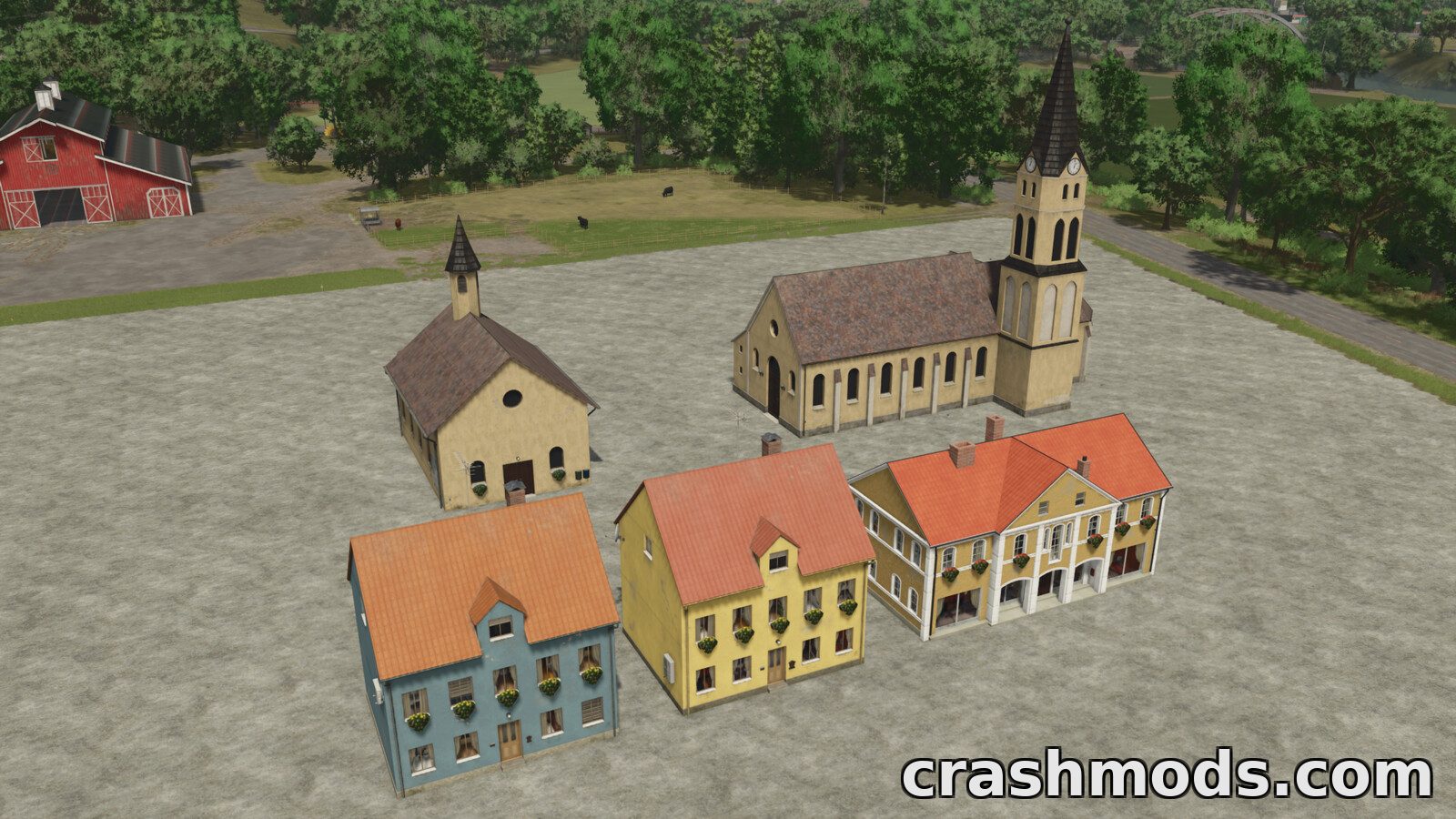 European Decorative Buildings Pack – Village Houses and Barns – screenshot 4
