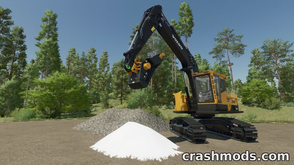 Excavator Tool Pack – Rototilt, Crusher Bucket and Volvo HB30 Breaker – screenshot 2