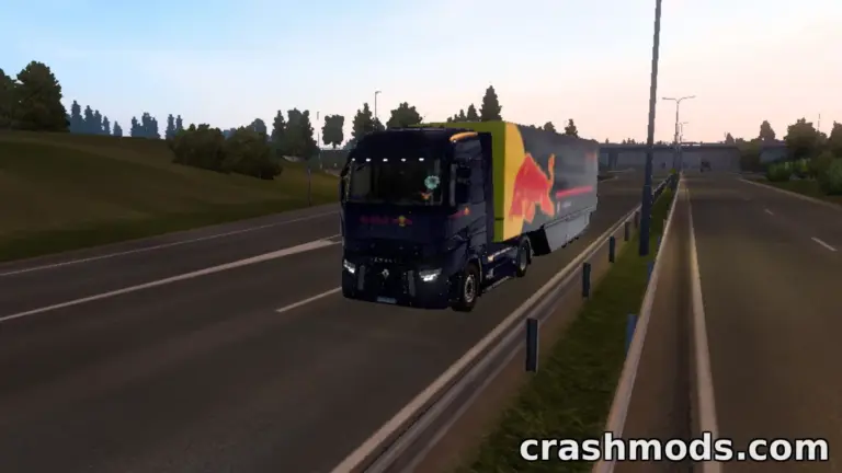 F1 Red Bull – Racing Team Skin for Renault T Euro Truck Simulator 2 mod screenshot