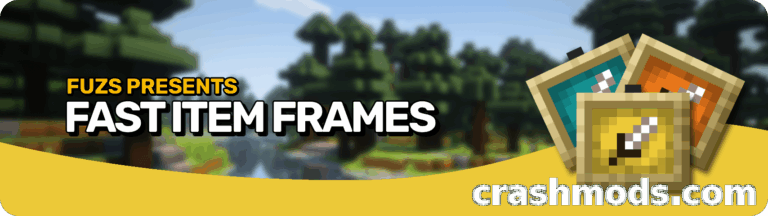 Fast Item Frames – Block-Based Frames for Less Lag and More Control Minecraft mod screenshot