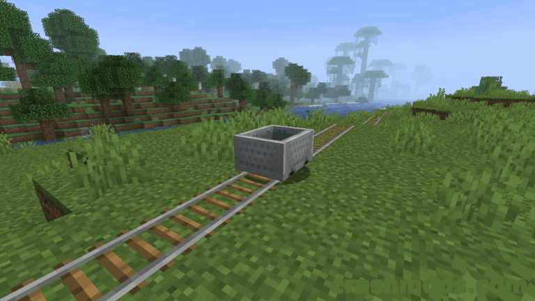 Fast Minecart – Double Speed Minecarts for Rail Travel Minecraft mod screenshot
