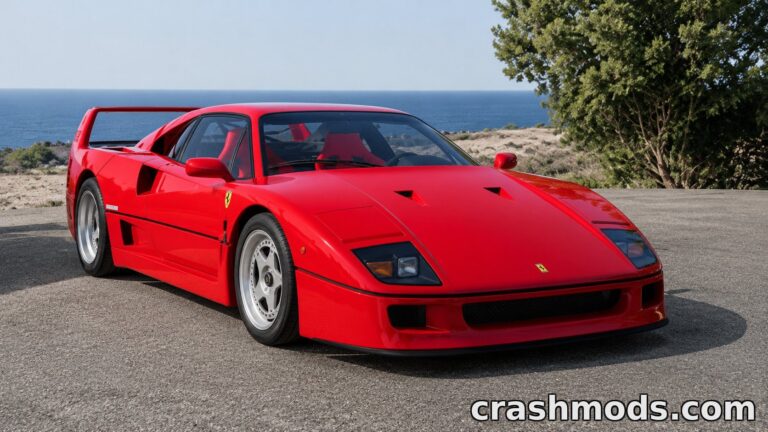 Ferrari F40 – 14 Configurations with Liveries BeamNG.drive mod screenshot