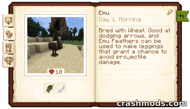 Field Guide – Scan Creatures and Plants with a Spyglass Minecraft mod screenshot