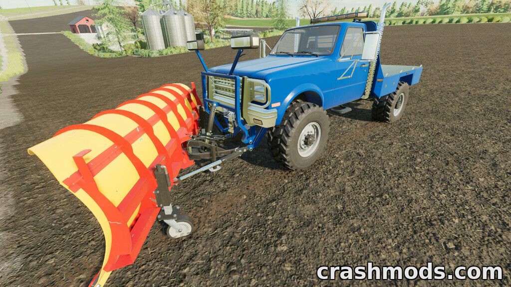 Flatbed Service Truck – 1,000 l Mobile Fuel Tank and Snow Plow – screenshot 2