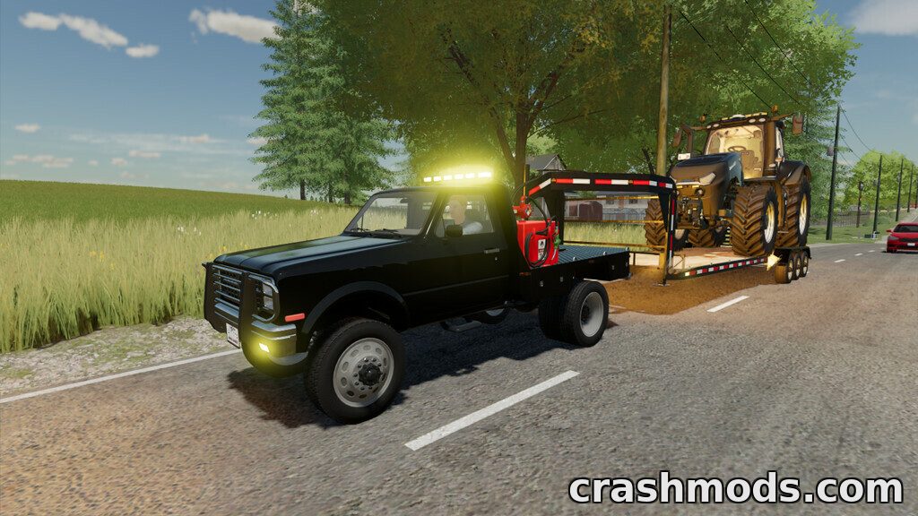 Flatbed Service Truck – 1,000 l Mobile Fuel Tank and Snow Plow – screenshot 6