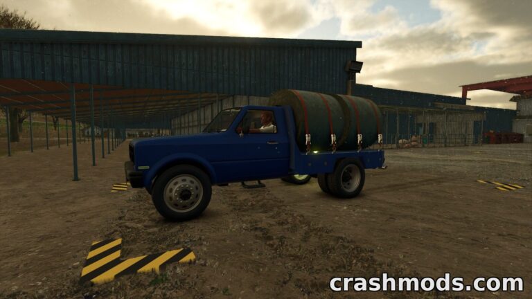 Flatbed Service Truck – 2000 L Mobile Fuel Tank Farming Simulator 25 mod screenshot